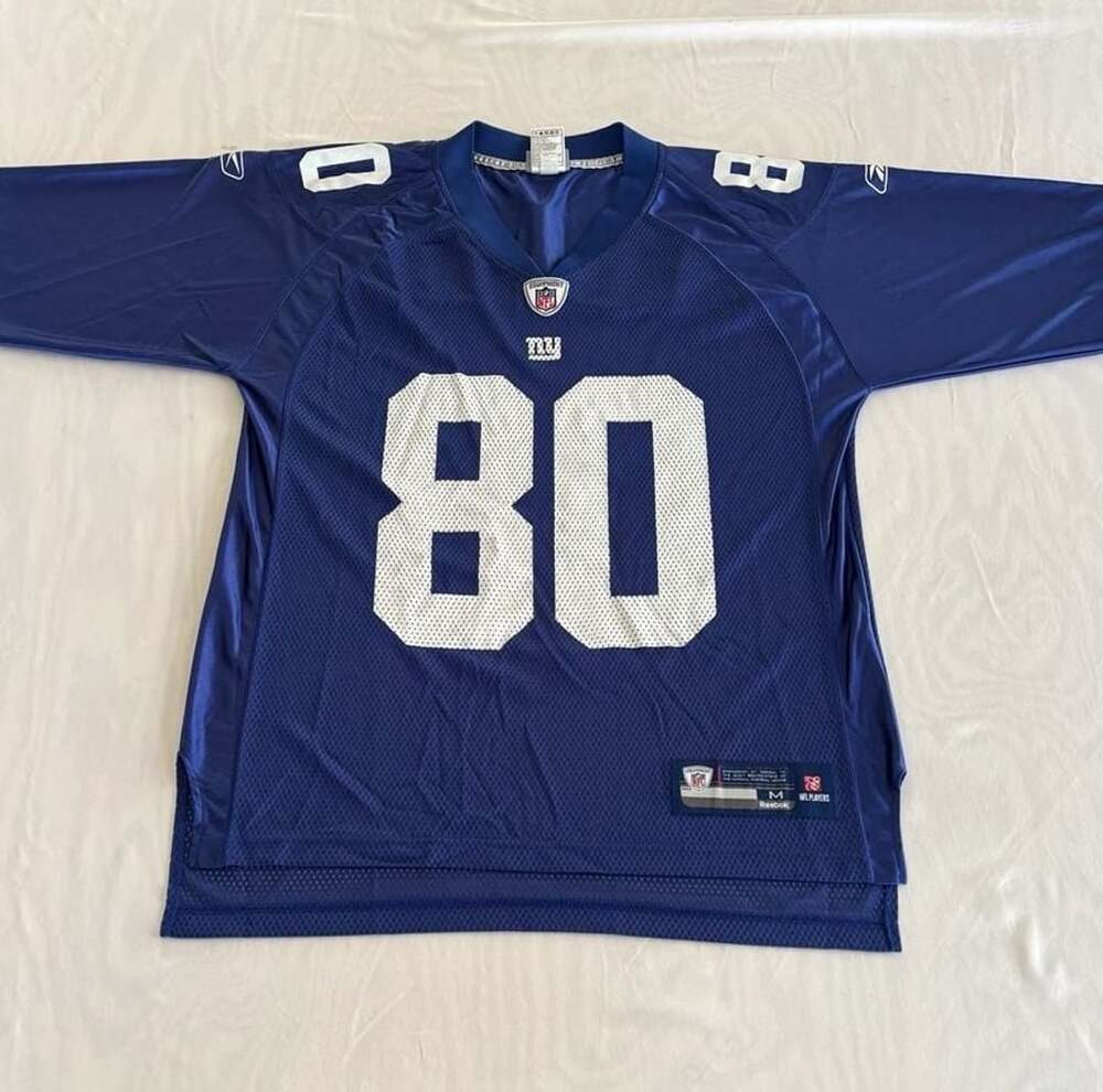 Reebok New York Giants Cruz 80 Jersey Size M Blue Football NFL